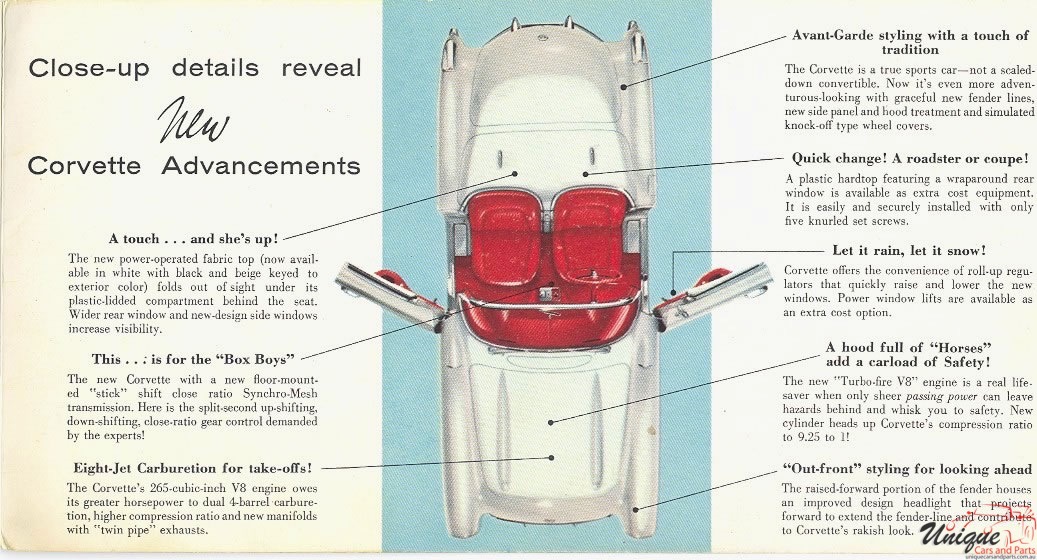 1956 Corvette Brochure Page 6